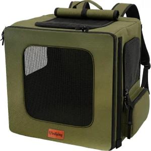 생동감 있는 개 백팩 캐리어 16.5 ×15 ×10.6인치 통기성 반려동물 선쉐이드와 잠금 지퍼 최대