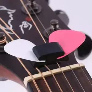 2PCS 기타 Plectrum 홀더 Headstock 클립 유형