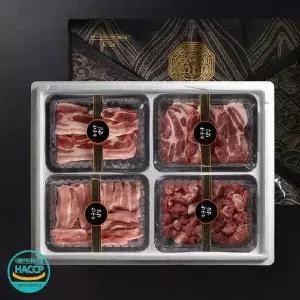 냉장 1등급 한돈 S클래스5호 2kg (오겹살+목살+항정살+앞다리살(찌개용) 각500g)