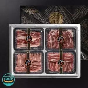 냉장 1등급 한돈 S클래스1호 2kg (오겹살+목살+항정살+가브리살 각500g)