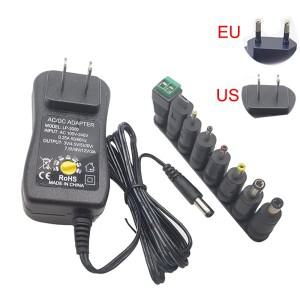36W 3V 4.5V 12V 어댑터 조절식 전원 LED 조명 스트립 램프용 범용 충전기