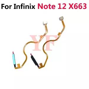 인피닉스 노트 12 프로 5G G96 X670 X663 X663B X663C X663D X671B X676B 홈 버튼 지문 센서 리턴 전원 플