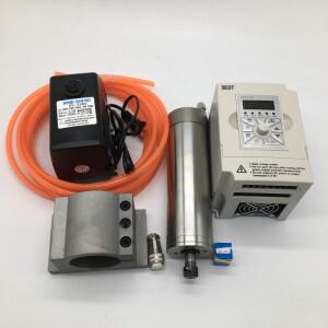 60000rpm ER11 1.2Kw 1200W 62mm 220v 수냉식 스핀들 모터 + 1.5kw 인버터 VFD 75W CNC 조각 라우터용 워터