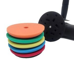 CDWTS 5인치 자동차 헤드라이트 광택 패드 키트 (DA RO 광택기용) 스크래치 제거용 베릿