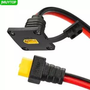 JMUYTOP 3FT 12AWG XT60 패널 마운트 케이블 남성-여성 헤비 듀티 태양광 발전기/LiPo 배터리/FPV 드론