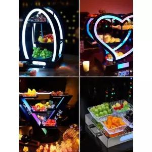 led 접시 과일 디저트 선물 인테리어 신혼 야외 반모임 스낵 그릇 안주 트레이 클럽