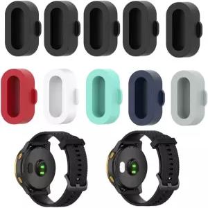 JuxLux 10개 세트 스마트워치 충전 포트용 먼지 방지 플러그 실리콘 보호 커버 Garmin Fenix 8 7 7S 7X Pro