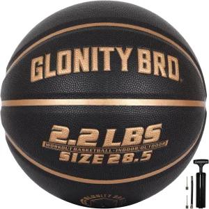 글로니티 브로 웨이트 농구공 그 28.5 /29.5 2.2LBS/3LBS 럼 실외/실내용 드리블 패스 및 기술 을 중량