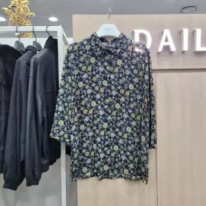 [데일리스트][세정_인디안여성복]프린팅 인견 블라우스MDBNL4M424101_GN_GN
