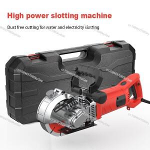 5800W 벽면 슬로팅 머신 전동 홈파기 기계 벽돌 홈 절단기 철근 콘크리트 깊이 42MM 폭