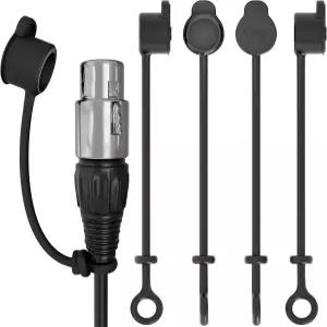 아늑한 XLR 케이블 캡 마이크 먼지 보호 커버 오디오 코드 프로텍터 배터리 충전기 테더 세이버 여행 중