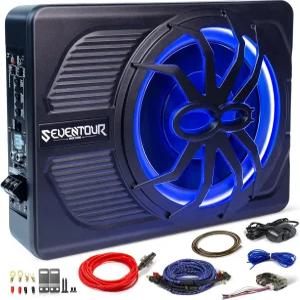 10 800W 시트 아래 차량 서브우퍼 및 앰프 패키지 순수하고 쾌적한 베이스 자동차/트럭용 오디오 내장 슬림