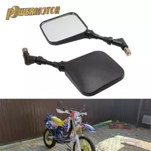 Suzuki DR 650 350 200 250 DRZ400 액세서리 오토바이 백미러 2Pcs 8mm 스쿠터 먼지 핏 자전거 Supermotor