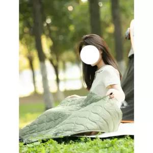 온열 담요 전기 휴대용 감성 편안 피크닉 나들이 여행 등산 캠핑 차박 발열 누빔 usb