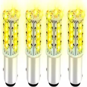 CHRYMUM 4개입 1157 LED 전구 브레이크등 초고휘도 백업 후진등 12V BAY15D 스트로브 깜빡이 자동차 정지