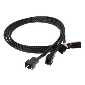전원 공급 장치 케이블 Y 스플리터 포트 멀티플라이어, PC 컴퓨터 냉각, 22AWG PWM 1-3 12V, 30cm, 핀 팬