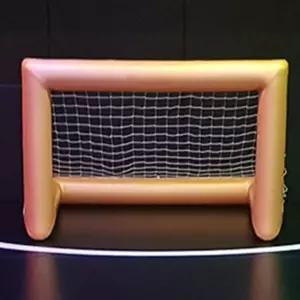 금색 에어 풋살 골대 세트 학교 축구골대 200x150cm