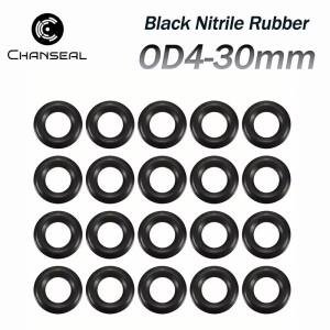 니트릴 고무 O-링 OD4mm~30mm CS1mm~4mm NBR 원형 O 유형 부식 오일 저항 씰링 링 가스켓 배관 방수