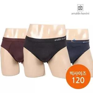 남성 쿨아이스 빅사이즈 삼각팬티 3종세트 브리프속옷 (5688666A)
