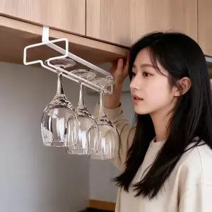와인잔 거치대 1단 행거 홈카페 주방 정리 수납 랙 와인잔걸이