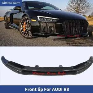 R8 V8 V10 프론트 립 카본 FRP 헤드 범퍼 턱 스키드 가드 바디 키트 호환