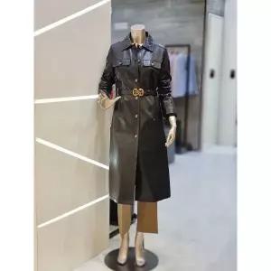 이월수량 레더 롱 트렌치 코트 MXCALY8010 2803890