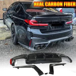 G30 G38 530i 540i M-SPORT 18-22 리얼 카본 리어 범퍼 디퓨저 스포