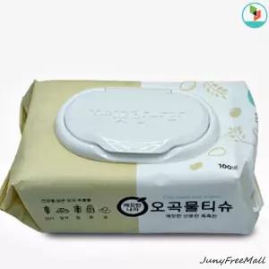 오곡 물휴지 물티슈캡형 100매 10팩