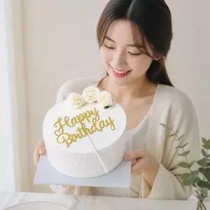 [제이큐]클레이 미니어처 케이크 모형 생크림 2단 3단 웨딩 생일 촬영 소품