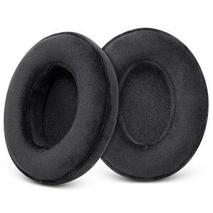 AUDIO TECHNICA ATH M50 / M50X M50XBT M40 M40X M40XFS M30 M30X M35 M20X MSR7용 메모리 폼(벨루어 블랙) 노이즈 솔레이션 이어패드 쿠션 모니터 헤드폰