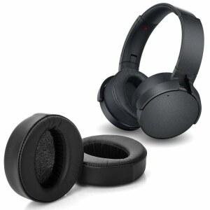 SONY MDR-XB950용 귀받침 패드 단백질 가죽 및 메모리 폼 소재 교체용 귀 쿠션 패드 (SONY MDR-XB950용)BT XB950B1 XB950N1 오버이어 헤드폰 전용 블랙