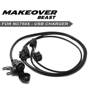 NC750X 2021-2026에 적합 오토바이 전화 고속 충전기 어댑터 USB 커넥터 유형-C 포트 소켓 방수 액세서리
