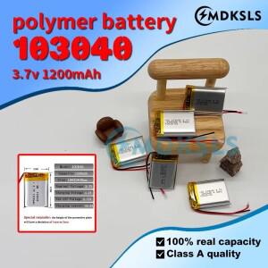 새로운 MDKSLS 103040 3.7V 1200mAh  용량 폴리머 리튬 충전식 배터리 GPS 네비게이터 MP5 블루투스 헤드셋