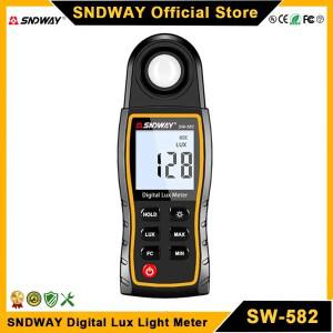 SNDWAY SW-582 조도계 럭스미터 360 ° 백라이트가 있는 고급형 최대 FC 200000