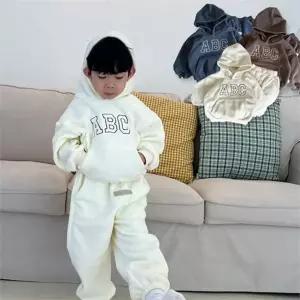 아동 후드 조거 어린이 복 겨울 아동 후리스 상하 기모