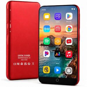블루투스 및 WI FI가 탑재된 80GB MP3 플레이어 ZAQE ANDROID OS 4인치 터치스크린 SPOTIFY 음악 동영상 내장 스피커 FM 라디오 용 MP4 플레이어
