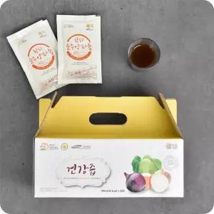 초록미소 무안 순수 HACCP 양파즙 100ml 60팩
