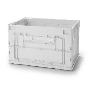 폴리프로필렌 접이식 컨테이너 50L, 화이트그레이, 1개