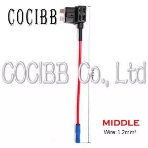 1개 12V 미니 소형 중형 M2 사이즈 커넥터 자동차 퓨즈 홀더 회로 추가 어댑터 마이크로 표준 ATM 블레이드