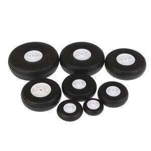 핫2개입 고탄력 PU 고무 바퀴 직경 1/1.25/1.5/1.75/2/2.25/2.5/2.75인치 RC 고정익 비행기 모델 DIY 타이