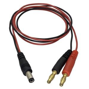 충전 케이블 DC 전원 5.5x2.1mm 남성 4mm 바나나 플러그 22AWG 와이어 60CM Lipo 배터리 드론 항공기 모델