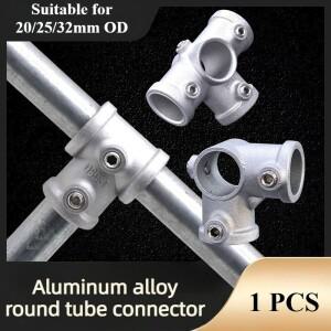 202532mm OD 파이프 피팅 커넥터에 적합 알루미늄 합금 원형 프레임 패스너 DIY 코너