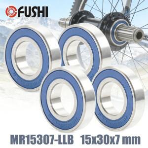 4PCS MR15307-LLB 15307mm ABEC-3 볼 베어링 15307RS 산업용 9개 자전거 허브 하단 브래킷 RS