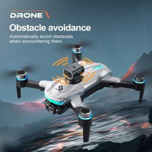 RC 드론 8K HD 듀얼 카메라 브러시리스 접이식 LED 조명 와이파이 장애물 회피 항공  Quadcopter RTF S160