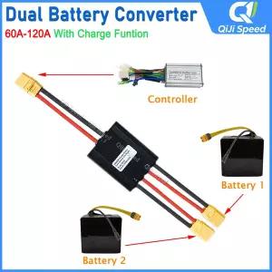 듀얼 배터리 밸런스드 방전 모듈 동시 연결 어댑터 60A 80A 120A 20V-100V 전기 자전거 액세서리