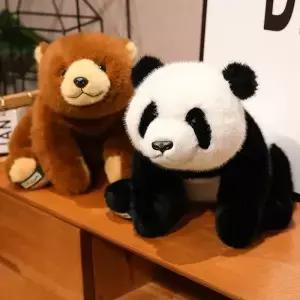 팬더 플러시 컴포트 부드러운 동물 너구리 폭스 베어 바닥 쿠션 생일 선물 베개 장난감 룸 장식