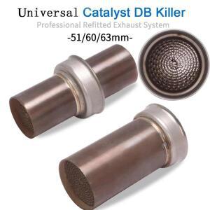 51mm DB 킬러 범용 바이크 오토바이 배기 촉매 탈출 Silencieux 모토 머플러 50.8mm 소음기 슬립 온