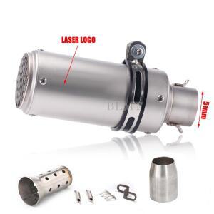 범용 51/60mm 바이크 오토바이 sc 배기 inox 머플러 카본 z900 R3 R25 MT07 R1 Z400 Z650 용 DB 킬러 포함
