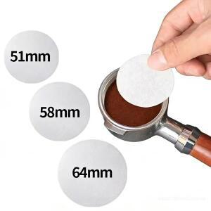 커피 필터 종이 51mm/58mm/64mm 에스프레소 메이커 드리퍼 모카포트 100/200/500개