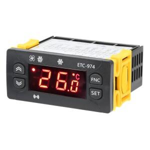 프로브 케이블이 있는 디지털 온도 컨트롤러 AC 110V 220V 냉장고 제상가열 제어 조절기